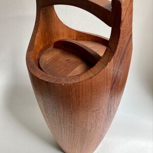 1950s Jens Quistgaard #810 Lined & Handled Teak Ice Bucket